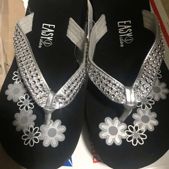 2 for$15 mix/match Flower Print Wedge Rhinestone - Picture 4 of 8